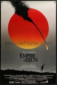 4c574 EMPIRE OF THE SUN advance 1sh 1987 Stephen Spielberg, John Malkovich, first Christian Bale!