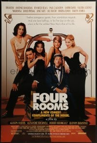 4c600 FOUR ROOMS 1sh 1995 Quentin Tarantino, Tim Roth, Antonio Banderas, Madonna, Marisa Tomei!