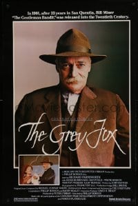 4c628 GREY FOX heavy stock 1sh 1981 Richard Farnsworth as gentleman bandit, western!