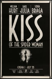 4c700 KISS OF THE SPIDER WOMAN teaser 1sh 1985 cool artwork of sexy Sonia Braga in spiderweb dress!