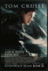 4c756 MINORITY REPORT style B advance DS 1sh 2002 Steven Spielberg, Tom Cruise, Colin Farrell