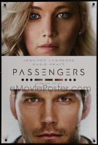 4c787 PASSENGERS int'l teaser DS 1sh 2016 close-up images of Jennifer Lawrence and Chris Pratt!