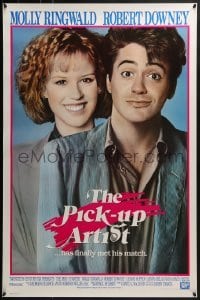 4c794 PICK-UP ARTIST int'l 1sh 1987 great close image of Robert Downey Jr. & Molly Ringwald!