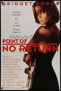 4c803 POINT OF NO RETURN DS 1sh 1993 super sexy Bridget Fonda with big gun!