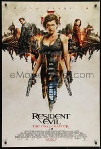 4c826 RESIDENT EVIL: THE FINAL CHAPTER advance DS 1sh 2016 image of sexiest Milla Jovavich with gun