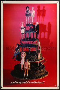 4c840 ROCKY HORROR PICTURE SHOW 1sh R1985 10th anniversary, Barbie Dolls on cake image, recalled!