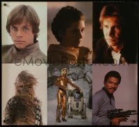 4c136 EMPIRE STRIKES BACK 34x38 special poster 1980 heroes Luke, Leia, Han, Chewbacca, Lando, R2, 3PO!