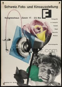 4c105 SCHWEIZ FOTO UND KINOAUSSTELLUNG 36x50 Swiss museum/art exhibition 1951 Wolgensinger!