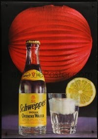 4c281 SCHWEPPES 36x51 Swiss advertising poster 1963 cool Emmel image of the carbonated tonic!