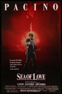 4c337 SEA OF LOVE half subway 1989 Ellen Barkin is either the love of Al Pacino's life or the end!