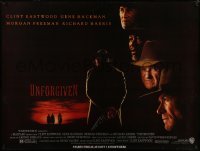 4c045 UNFORGIVEN subway poster 1992 classic image of gunslinger Clint Eastwood with his back turned!