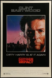 4c901 SUDDEN IMPACT 1sh 1983 Clint Eastwood is at it again as Dirty Harry, great image!