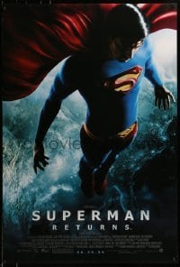 4c906 SUPERMAN RETURNS advance DS 1sh 2006 06.30 style, Bryan Singer, image of Routh in space!
