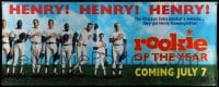 4c320 ROOKIE OF THE YEAR vinyl banner 1993 the Chicago Cubs needed a miracle, they got Nicholas!