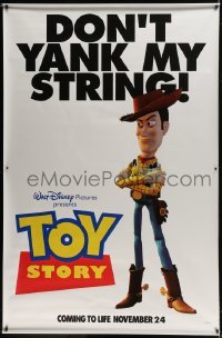4c325 TOY STORY 2-sided vinyl banner 1995 Disney & Pixar cartoon, great image of Woody and Bo Peep!