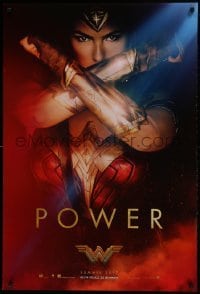 4c991 WONDER WOMAN teaser DS 1sh 2017 sexiest Gal Gadot in title role/Diana Prince, Power!