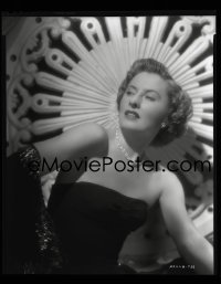 4d088 BARBARA STANWYCK 8x10 negative 1940s sexy Paramount glamour portrait in strapless dress!