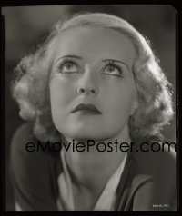 4d089 BETTE DAVIS 8x10 negative 1933 wonderful Warner Bros. portrait with those famous eyes!