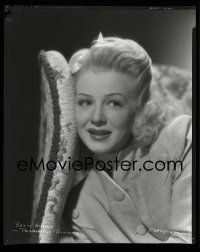 4d090 BETTY HUTTON 8x10 negative 1940s great seated close portrait at Paramount Pictures!