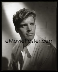 4d093 BURT LANCASTER 8x10 negative 1940s portrait of the Hollywood hunk with film noir lighting!