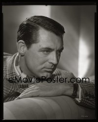 4d103 CARY GRANT 8x10 negative 1940s quintessential iconic 1940s look wearing ascot at RKO!
