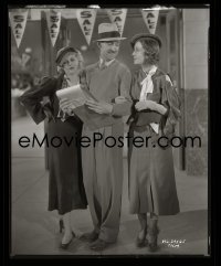 4d104 CHARLEY CHASE/THELMA TODD/ZASU PITTS 8x10 negative 1932 the three comedy legends at MGM!