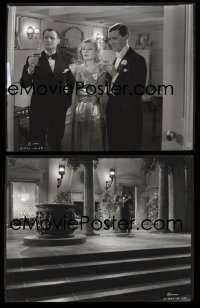 4d080 LET'S LIVE TONIGHT group of 2 8x10 negatives 1935 Lillian Harvey, Tullio Carminati, Williams