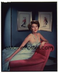4d195 AVA GARDNER 8x10 transparency 1950s best full-length portrait of the sexy MGM leading lady!