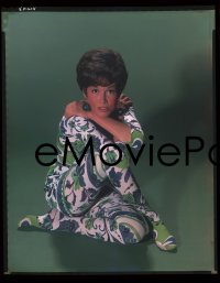 4d072 MARY TYLER MOORE group of 2 8x10 color negatives 1966 modeling wonderful wacky Pucci outfit!