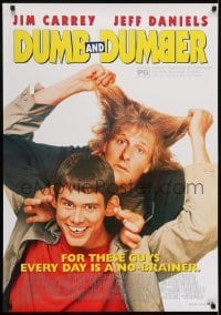 4f090 DUMB & DUMBER video Aust 1sh 1995 Jim Carrey & Jeff Daniels are Harry & Lloyd!