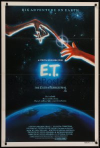 4f091 E.T. THE EXTRA TERRESTRIAL Aust 1sh 1982 Steven Spielberg classic, John Alvin art!