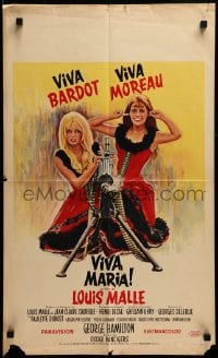 4f316 VIVA MARIA Belgian 1966 Louis Malle, sexiest French babes Brigitte Bardot & Jeanne Moreau!