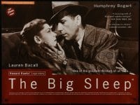 4f882 BIG SLEEP British quad R1990s Humphrey Bogart, sexy Lauren Bacall, Howard Hawks!