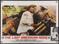 4f944 LAST AMERICAN HERO British quad 1973 race car driver Jeff Bridges holds trophy, Perrine!