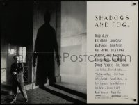 4f981 SHADOWS & FOG British quad 1992 cool photographic image of Woody Allen by Brian Hamill!