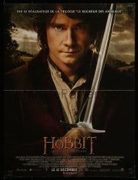 4f809 HOBBIT: AN UNEXPECTED JOURNEY advance French 16x21 2012 great image of Martin Freeman as Bilbo!