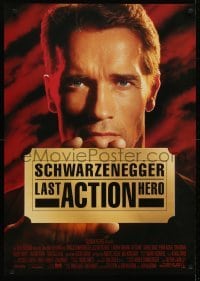 4f344 LAST ACTION HERO DS German 1993 Arnold Schwarzenegger, F. Murray Abraham, O'Brien!