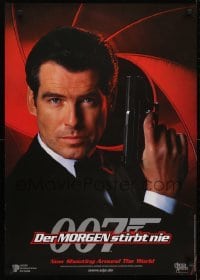 4f369 TOMORROW NEVER DIES teaser German 1997 close image of Pierce Brosnan as James Bond 007!