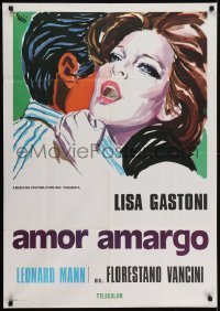 4f523 BITTER LOVE Italian 1sh 1974 Amore Amaro, art of Lisa Gastoni by Ercole Brini!