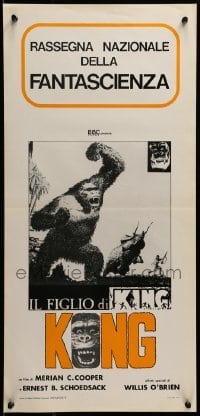 4f578 SON OF KONG Italian locandina R1976 completely different art of the giant ape on rampage!