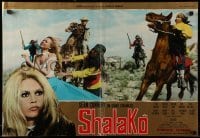 4f612 SHALAKO Italian 18x27 pbusta 1968 sexy Brigitte Bardot with Native Americans!