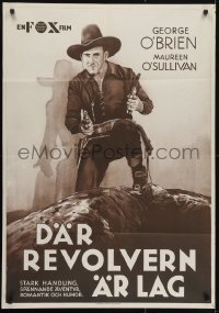 4f032 ROBBER'S ROOST Swedish 1933 completely different cowboy western image of George O'Brien!