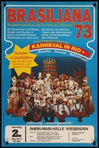 4f045 BRASILIANA 73 Swiss 1972 image of performers in Brazilian Carnival costumes!
