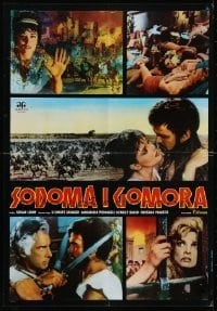 4f427 SODOM & GOMORRAH Yugoslavian 19x27 R1980s Robert Aldrich, Pier Angeli, sinful cities!
