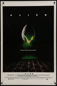 4g030 ALIEN studio style 1sh 1979 Ridley Scott outer space sci-fi monster classic, cool egg image!