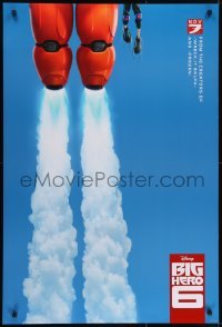 4g113 BIG HERO 6 advance DS 1sh 2014 Walt Disney CGI superhero action flying through blue sky!