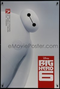 4g114 BIG HERO 6 advance DS 1sh 2014 Walt Disney CGI, cool image of Baymax & white background!