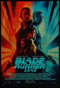4g123 BLADE RUNNER 2049 advance DS 1sh 2017 great montage image with Harrison Ford & Ryan Gosling!