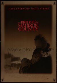4g146 BRIDGES OF MADISON COUNTY advance DS 1sh 1995 Clint Eastwood directs & stars w/Meryl Streep!