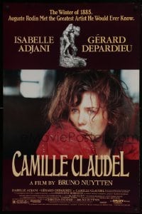 4g159 CAMILLE CLAUDEL 1sh 1989 sexy Isabelle Adjani & Gerard Depardieu as sculptor Rodin